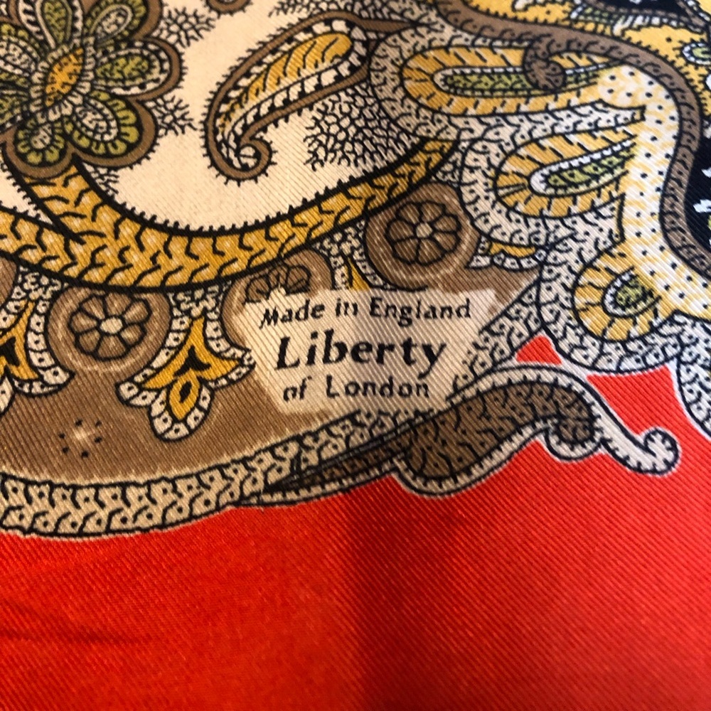 Liberty of London Orange Paisley Scarf